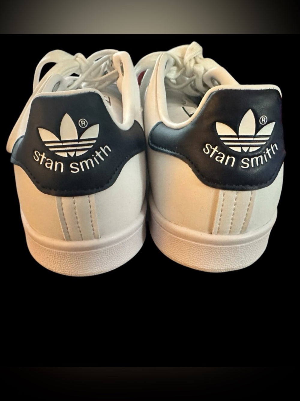 Adidas Stan Smith Men's White Sneakers with Black Heel Tab